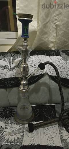 sheesha set with foil-less head, braided pipe and coal burner