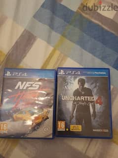 NFS heat and Uncharted 4 in excellent condition 0