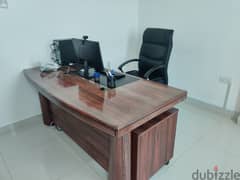 Teegan Furnishing Office Desk and Office Chairs for Sale 0