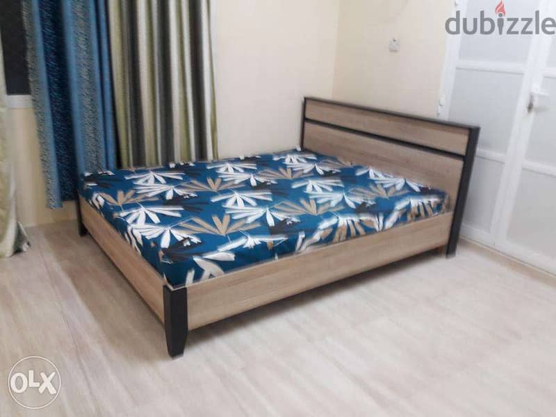 Furnished rooms 120 big 1bhk 200 lulu noor Hypr Mkt Ghubra 0