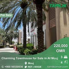 Charming Townhouse for Sale in Al Mouj | REF 485GB 0