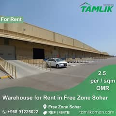 Warehouse for Rent in Free Zone Sohar |REF 484TB 0