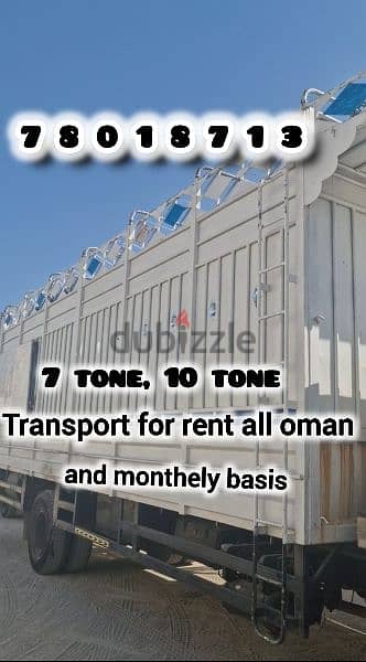 transportation services and truck for rent monthly, days basis 0
