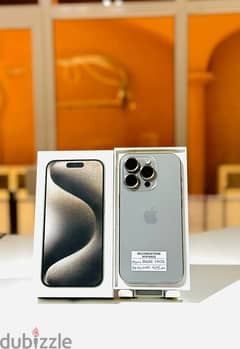 iPhone 15 Pro 256 GB natural titanium color only 7 days used