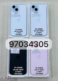 iPhone 15-256gb under apple warranty clean condition 100% battery