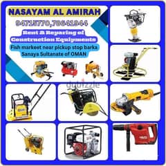 rent,Reparing construction equipment, spare parts. 94715770,78641944 0