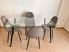 dining table with four chairs 0
