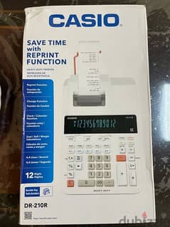 CASIO DR-210R we Calculator with color printing