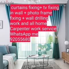 curtain/TV/photo fix in wall/IKEA fix,carpenter work/drilling work/etc 0