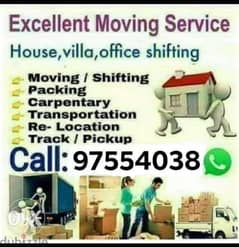 professional movers and packers house shifting villa shifting