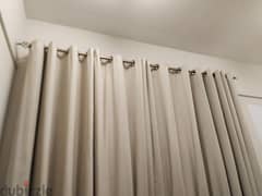 Curtain set with Bronze Rod