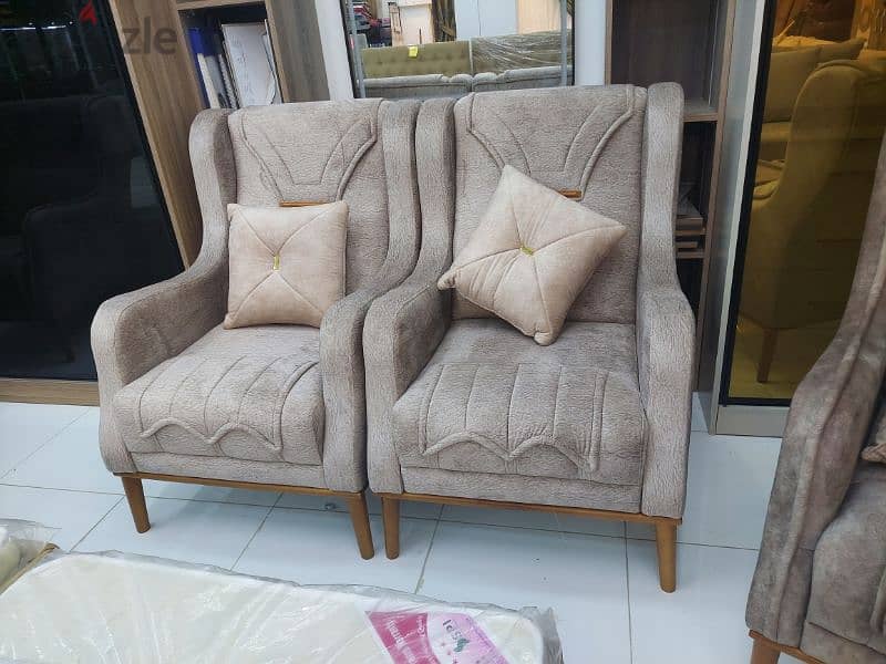 new single sofa without delivery 2 pieces 65 rial 1