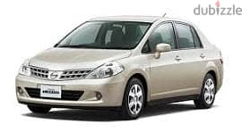 Required good Nissan Tiida 2011 no accident  مطلوب حالةكويسه بدون حادث 0