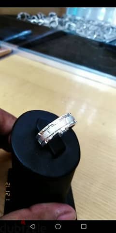 silver engagement ring
