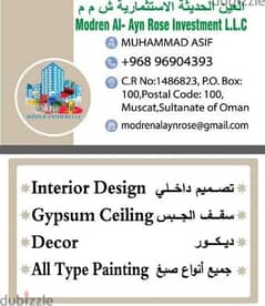 we doing house building paint work gypsum board ceiling work