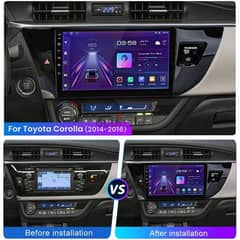 corolla 2016 USA and Oman android screen