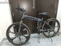 Foldable bicycle with accessories