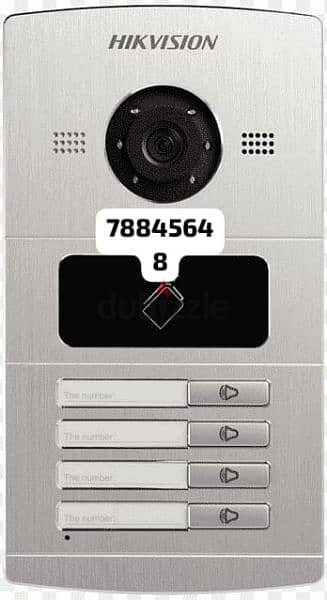 new model intercome door lock cctv camera installation