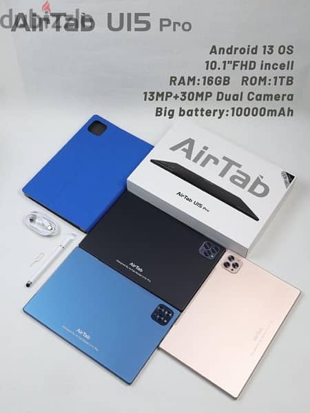 AirTab UI5 pro Tablet with Big Battery 10000 mAh, 16 GB RAM & 1 TB ROM 1