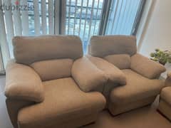 sparingly used sofa set , as new for sale