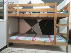 IKEA wooden bunk bed
