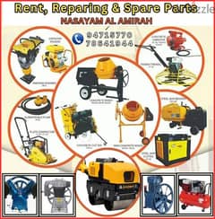 rent,Reparing,spare parts of Construction Equipments. 94715770,78641944