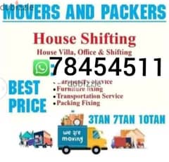 house shifting all oman and packers good carpenter for all 0