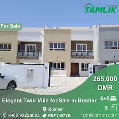 Elegant Twin Villa for Sale in Bosher | REF 457YB