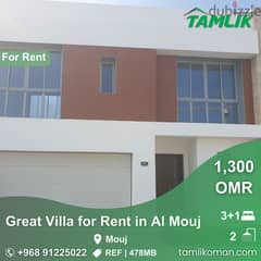 Great Villa for Rent in Al Mouj | REF 478MB