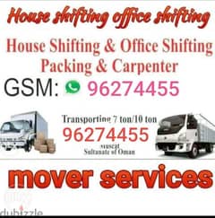 House shiffting Experience carpenters services