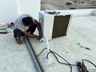 we do Ac copper piping Ac installation, Servicess and repar