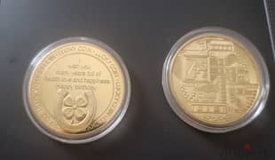 Gold Metal Souvenir coins 0