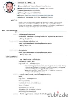 Need an office type job or shop qualifications graduation