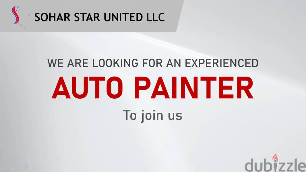 Looking for an Automotive Painter 0
