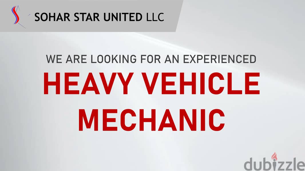 Looking for a Heavy Vehicle Mechanic 0