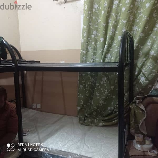 steel double bed (2 set) 1