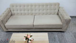Sofa bed with Storage and a coffee table for sale