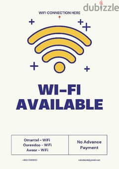 WiFi Connection No advance payment