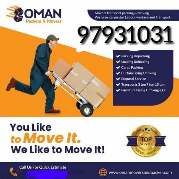 All Oman Mover House Shifting best service 0