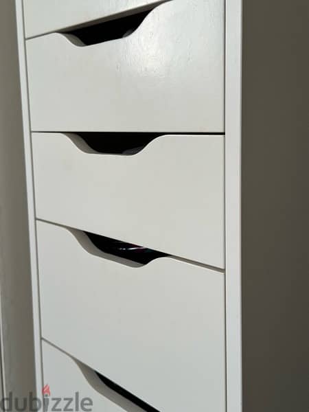 ALEX Drawer unit with 9 drawers, white, 36x116 cm 1