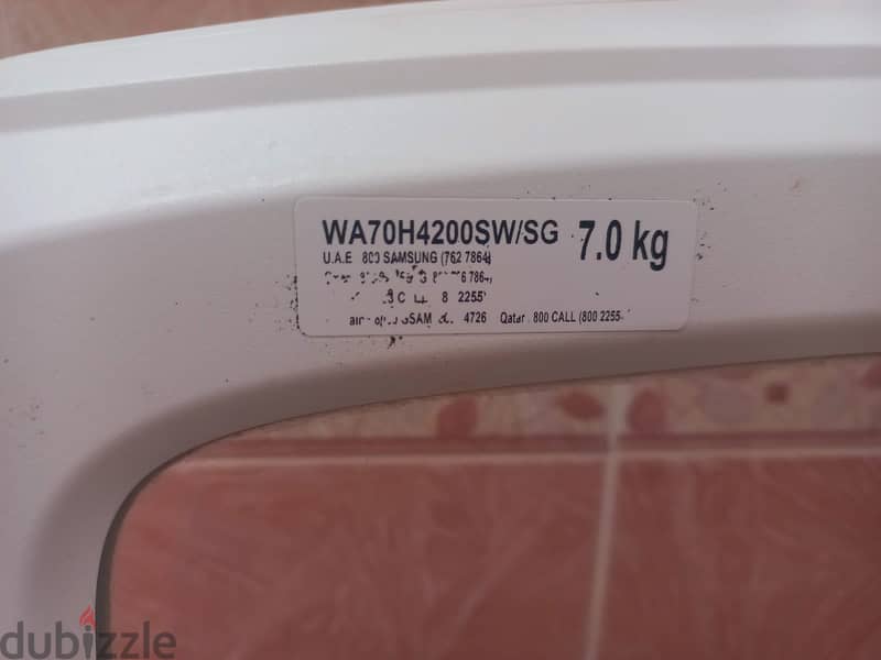 Samsung brand Washing machine,Model-WA70H4200SW, 7 KG 1