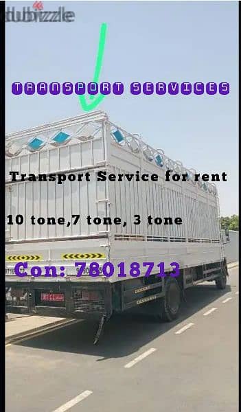 Truck for rent all Muscat Oman & House shifiing villa office transport 0