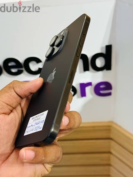 iPhone, 15 promax black titanium 256 GB Apple warranty 12-06-2025 3