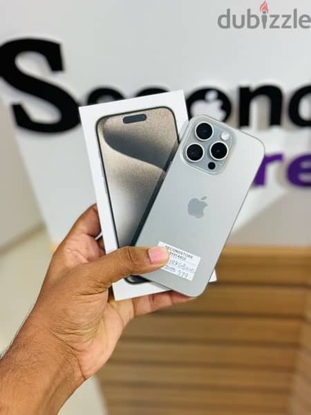 iPhone, 15 pro 128 GB natural titanium Apple warranty till 22-02-2025 5