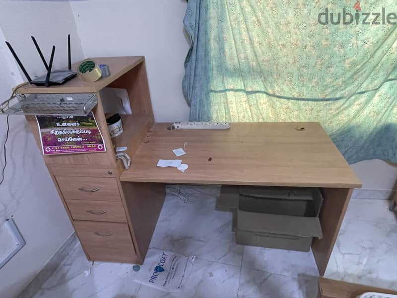 Computer Table Bed with wall Unit 2