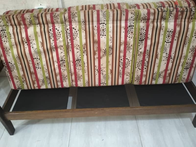 3 seater wooden Sofa for sale 0