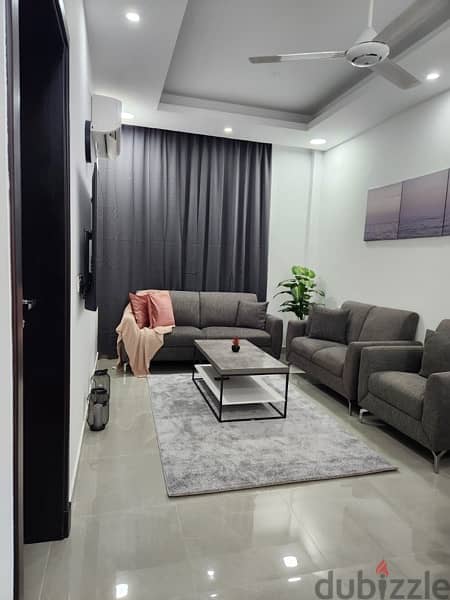 1 BHK for rent in Muscat, Bousher  شقة مؤثثة للإيجار بوشر شارع المهاء 0