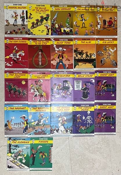 22 Lucky Luke series books /colourful comic books 0