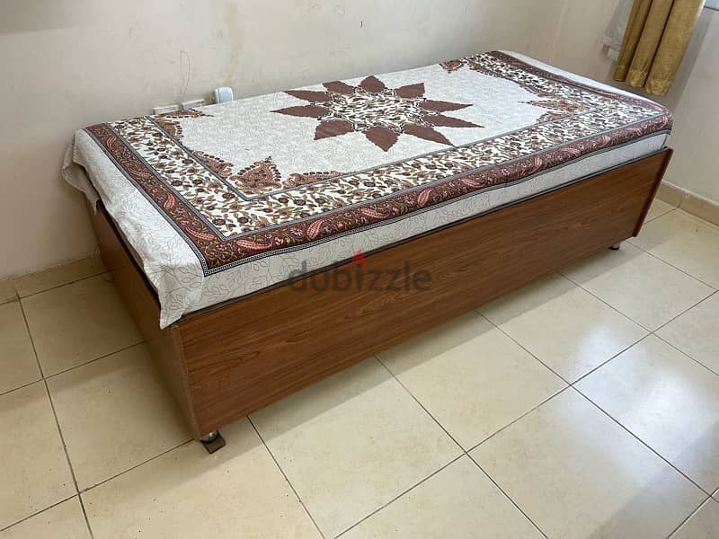 Single Bed with Inside Boxes for Storage 0