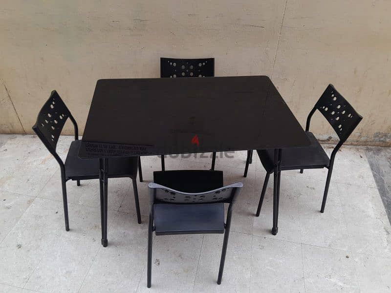 4 chairs dining like new for sale 0